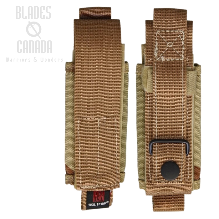 Real Steel Folding Knife Sheath, 5.5", Coyote Brown, RS021B